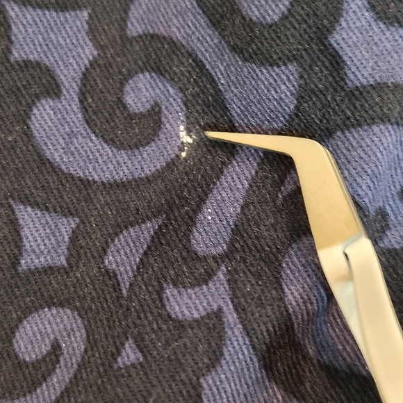 Chadwick's Sz 14 Blue Patterned Blazer Shoulder Pads Career Wear Office - Picture 6 of 8